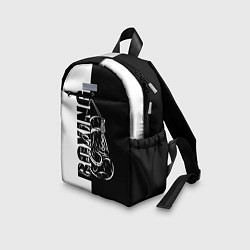 Детский рюкзак Boxing чёрно-белое, цвет: 3D-принт — фото 2