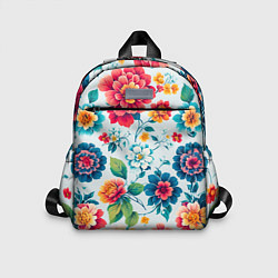 Детский рюкзак Цветочный узор красивый, цвет: 3D-принт