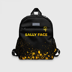 Детский рюкзак Sally Face - gold gradient: символ сверху, цвет: 3D-принт