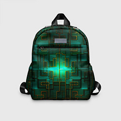 Детский рюкзак Тёмно-зелёная электросхема