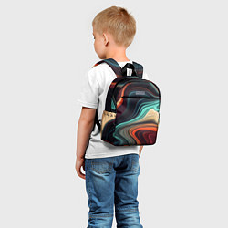Детский рюкзак Малахитовая, цвет: 3D-принт — фото 2