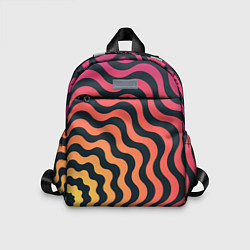Детский рюкзак Абстрактный градиентовый узор, цвет: 3D-принт