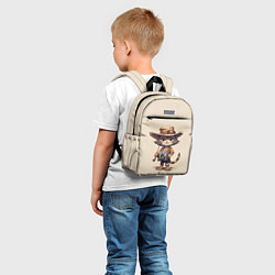Детский рюкзак Котенок в майке с фотоаппаратом, цвет: 3D-принт — фото 2
