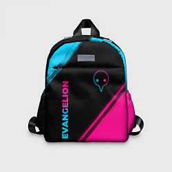 Детский рюкзак Evangelion - neon gradient: надпись, символ, цвет: 3D-принт
