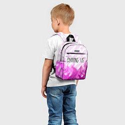 Детский рюкзак Among Us pro gaming: символ сверху, цвет: 3D-принт — фото 2