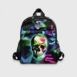 Детский рюкзак Цветной череп, цвет: 3D-принт