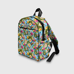 Детский рюкзак Разноцветные цветочки гавайские, цвет: 3D-принт — фото 2
