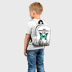 Детский рюкзак С бабочкой на фоне японского иероглифа, цвет: 3D-принт — фото 2