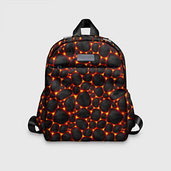 Детский рюкзак Огненные камни, цвет: 3D-принт
