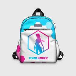 Детский рюкзак Tomb Raider neon gradient style, цвет: 3D-принт