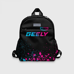 Детский рюкзак Geely - neon gradient: символ сверху, цвет: 3D-принт