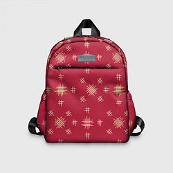 Детский рюкзак Красный стиль, цвет: 3D-принт