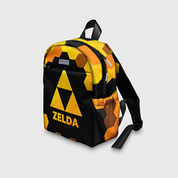 Детский рюкзак Zelda - gold gradient, цвет: 3D-принт — фото 2