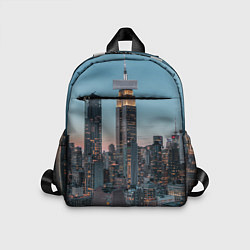 Детский рюкзак Утренний город с небоскребами
