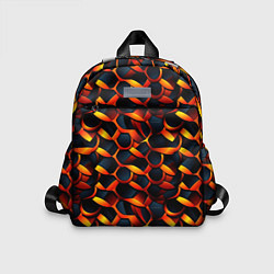 Детский рюкзак Оранжевые звенья, цвет: 3D-принт