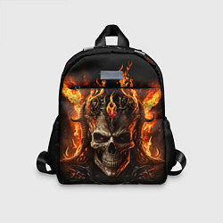 Детский рюкзак Лучший огненный череп, цвет: 3D-принт