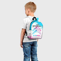 Детский рюкзак Citroen neon gradient style, цвет: 3D-принт — фото 2