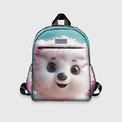 Детский рюкзак Белый пушистый медвежонок, цвет: 3D-принт