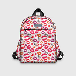 Детский рюкзак Поцелуи - kiss, цвет: 3D-принт