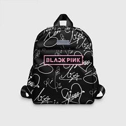 Детский рюкзак Blackpink - автографы, цвет: 3D-принт