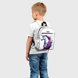 Детский рюкзак Единорог в красках, цвет: 3D-принт — фото 2