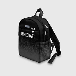 Детский рюкзак Minecraft glitch на темном фоне: символ сверху, цвет: 3D-принт — фото 2