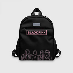 Детский рюкзак Blackpink - art contour, цвет: 3D-принт