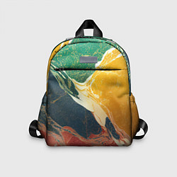 Детский рюкзак Мраморная радуга, цвет: 3D-принт