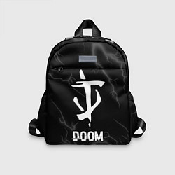 Детский рюкзак Doom glitch на темном фоне, цвет: 3D-принт