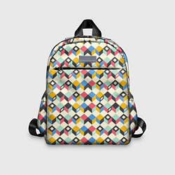 Детский рюкзак Абстракция из цветных кубиков, цвет: 3D-принт