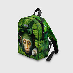 Детский рюкзак Маленькая обезьянка в листьях, цвет: 3D-принт — фото 2