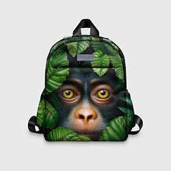 Детский рюкзак Черная обезьянка, цвет: 3D-принт