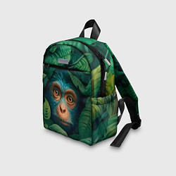 Детский рюкзак Обезьяна в кустах, цвет: 3D-принт — фото 2