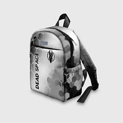 Детский рюкзак Dead Space glitch на светлом фоне: надпись, символ, цвет: 3D-принт — фото 2