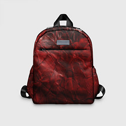Детский рюкзак Текстура красная кожа, цвет: 3D-принт