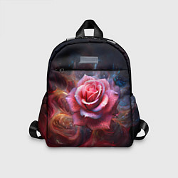 Детский рюкзак Алая космическая роза - Нейросеть, цвет: 3D-принт