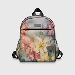 Детский рюкзак Акварельные лилии, цвет: 3D-принт