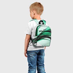 Детский рюкзак White green black, цвет: 3D-принт — фото 2