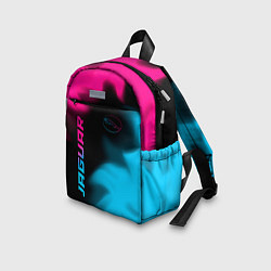 Детский рюкзак Jaguar - neon gradient: надпись, символ, цвет: 3D-принт — фото 2