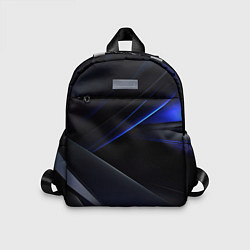 Детский рюкзак Black blue background, цвет: 3D-принт