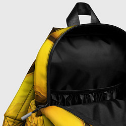 Детский рюкзак Желтые объемные плиты, цвет: 3D-принт — фото 2