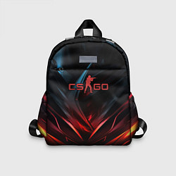 Детский рюкзак CS GO dark red black, цвет: 3D-принт