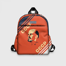 Детский рюкзак Ленин на красном фоне, цвет: 3D-принт
