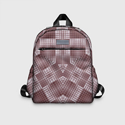 Детский рюкзак В коричневых тонах геометрический узор, цвет: 3D-принт