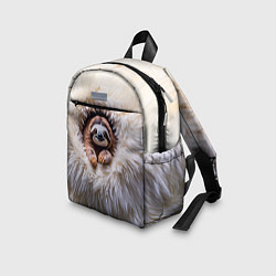 Детский рюкзак Ленивец в меху, цвет: 3D-принт — фото 2