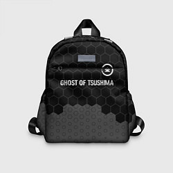 Детский рюкзак Ghost of Tsushima glitch на темном фоне: символ св, цвет: 3D-принт
