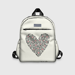 Детский рюкзак Сердце - Кейт Харинг, цвет: 3D-принт