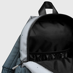 Детский рюкзак Серый градиент капли, цвет: 3D-принт — фото 2