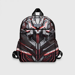 Детский рюкзак Красная кибер броня, цвет: 3D-принт