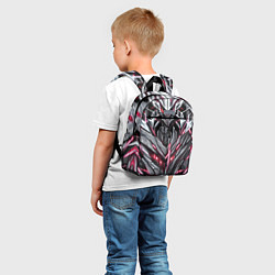 Детский рюкзак Красная кибер броня, цвет: 3D-принт — фото 2